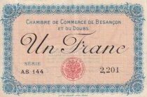 France 1 Franc - Chambre de Commerce de Besan&ccedil;on - 1915 - S&eacute;rie AS 144