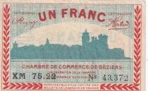 France 1 Franc - Chambre de Commerce de B&eacute;ziers - 13-04-1920 - S&eacute;rie XM