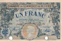 France 1 Franc - Chambre de Commerce de B&eacute;ziers - 14-03-1922 - Sp&eacute;cimen