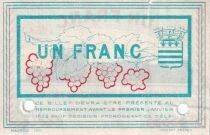 France 1 Franc - Chambre de Commerce de B&eacute;ziers - 19-11-1918 - Sp&eacute;cimen