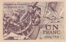France 1 Franc - Chambre de Commerce de Bordeaux - 1921 - S&eacute;rie 1