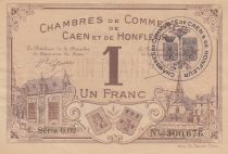 France 1 franc - Chambre de Commerce de Caen et Honfleur - 1915 - Série 0.02