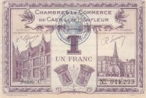 France 1 Franc - Chambre de Commerce de Caen et Honfleur - 1920 - TTB