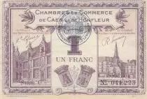 France 1 Franc - Chambre de Commerce de Caen et Honfleur - 1920 - TTB