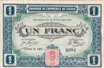 France 1 Franc - Chambre de commerce de Calais - 1915 - Serial U.121 - P.36-15