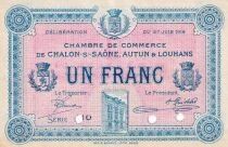 France 1 Franc - Chambre de Commerce de Chalon-sur-Sa&ocirc;ne, Autun & Louhans - 1916 - Sp&eacute;cimen