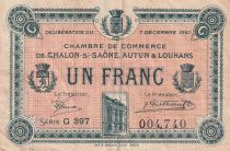 France 1 Franc - Chambre de commerce de Châlons sur Saône, Autun & Louhans - 1920 - P.42-30