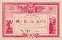 France 1 Franc - Chambre de commerce de la Roche sur Yon & de la Vend&eacute;e - Serial D - P.65-17