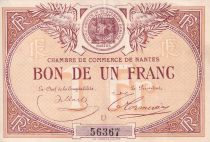 France 1 Franc - Chambre de commerce de Nantes - Serial U - P.88-5