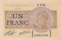 France 1 Franc - Chambre de Commerce de Paris - 1919-1922 - SPL - Série F.12