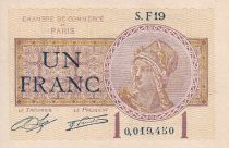 France 1 Franc - Chambre de commerce de Paris - 1920 - Serial F.19 - P.97-23