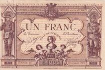 France 1 Franc - Chambre de Commerce de Poitiers et de la Vienne - Octobre 1915 - S&eacute;rie E