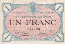 France 1 Franc - Chambre de Commerce de Villefranche-sur-Sa&ocirc;ne - 02-12-1915