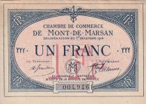France 1 Franc - Chambre de commerce Mont-de-Marsan  - 1914 - YYY - P.82.8