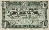 France 1 Franc - City of Roubaix and Tourcoing - 20-04-1916