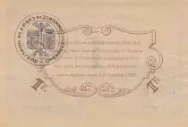 France 1 Franc - Honfleur and Caen Chamber of Commerce - 1915 - Serial 0.02