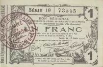 France 1 Franc - Laon - Bon R&eacute;gional - 16-06-1916 - S&eacute;rie 19