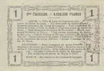 France 1 Franc - Laon - Regional Coupon - 16-06-1916 - Serial 11