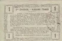 France 1 Franc - Laon - Regional Coupon - 16-06-1916 - Serial 19