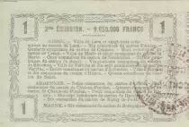 France 1 Franc - Laon - Regional Coupon - 16-06-1916 - Serial 19