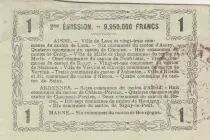 France 1 Franc - Laon - Regional Coupon - 16-06-1916 - Serial 19