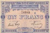 France 1 Franc - Limoge - Chamber of Commerce - 17-04-1914 - Serial E