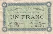 France 1 Franc - Lons-le-Saunier - Chambre de Commerce - 1920 - Série 43