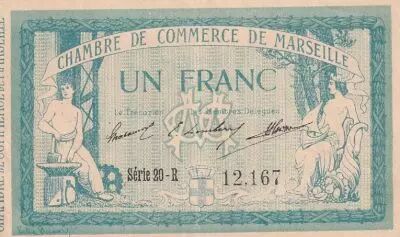 France 1 Franc - Marseille - Chamber of Commerce - 12-08-1914 - S�rie 20-R
