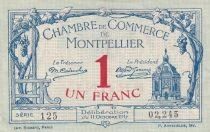 France 1 Franc - Montpellier - Chambre de Commerce - 1917 - S&eacute;rie 125