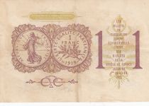 France 1 Franc - Paris Chamber of Commerce - 1919-1922 - VF - Serial A.22