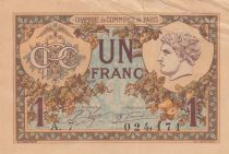 France 1 Franc - Paris Chamber of Commerce - 1920-1922 - VF - Serial A.7
