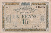 France 1 Franc - Regie des chemins de Fer - 1923 - Serial A.1 - R.5