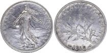 France 1 Franc - Semeuse - 1912 - Silver