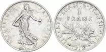 France 1 Franc - Sower - 1912 - Silver