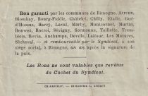 France 1 Franc - Syndicat d\'Emission de Bons Communaux - Rimogne - 1917 - Serial S.2 - P.08-190