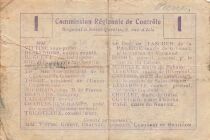 France 1 Franc - Unified Regional Bill - City of Urvillers
