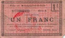 France 1 Franc - Ville de Montigny-en-Gohelle - 09-11-1914