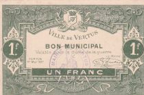 France 1 Franc - Ville de Vertus - 01-05-1917