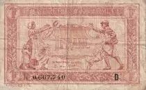 France 1 Franc - Woman and soldier -  1917 -  Serial D - F - M.2