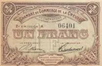 France 1 Franc -Chamber of Commerce - Creuse - 10-26-1915 - 2nd Issues - Serial A