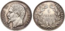 France 1 Franc, Napoleon III - 1856 A Paris  - Argent