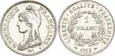 France 1 Franc 200 Ans de la R�publique - 1992