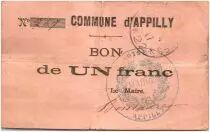 France 1 Franc Appilly Commune