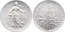France 1 Franc Argent Semeuse FRANCE 1919 (SUP)