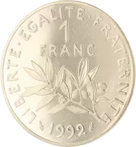France 1 Franc BE Semeuse 1992