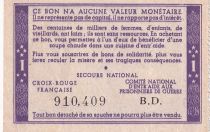 France 1 Franc Bon de Solidarité - 1941-1942 - Série B.D