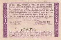France 1 Franc Bon de Solidarit&eacute; - 1941-1942 - S&eacute;rie K