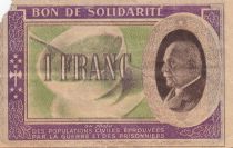 France 1 Franc Bon de Solidarité Pétain - Bol de Soupe 1941-1942 - pTB - Série AB