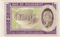 France 1 Franc Bon de Solidarité Pétain - Bol de Soupe 1941-1942 - Série B