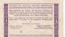France 1 Franc Bon de Solidarité Pétain - Bol de Soupe 1941-1942 - TB + - Série K